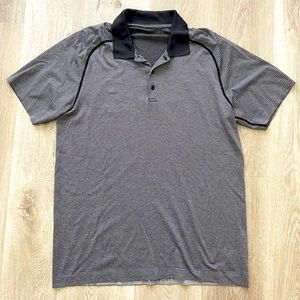 Lululemon Mens Black Polo Size Large L
